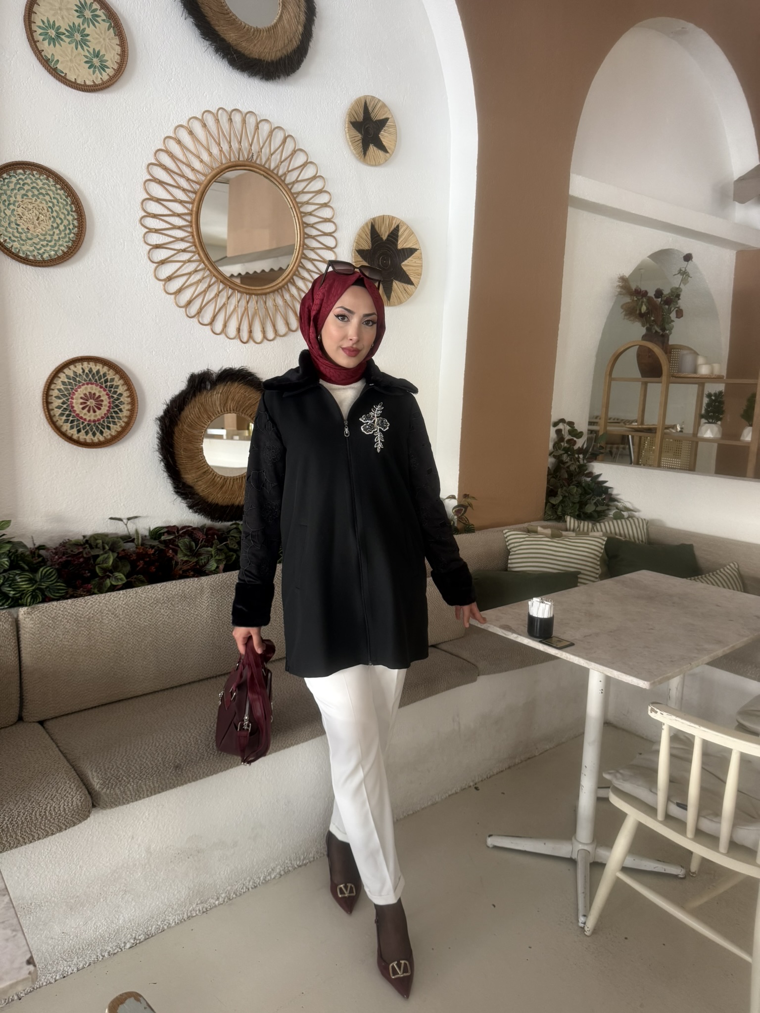 SELİNADA KÜRK YAKA CEKET